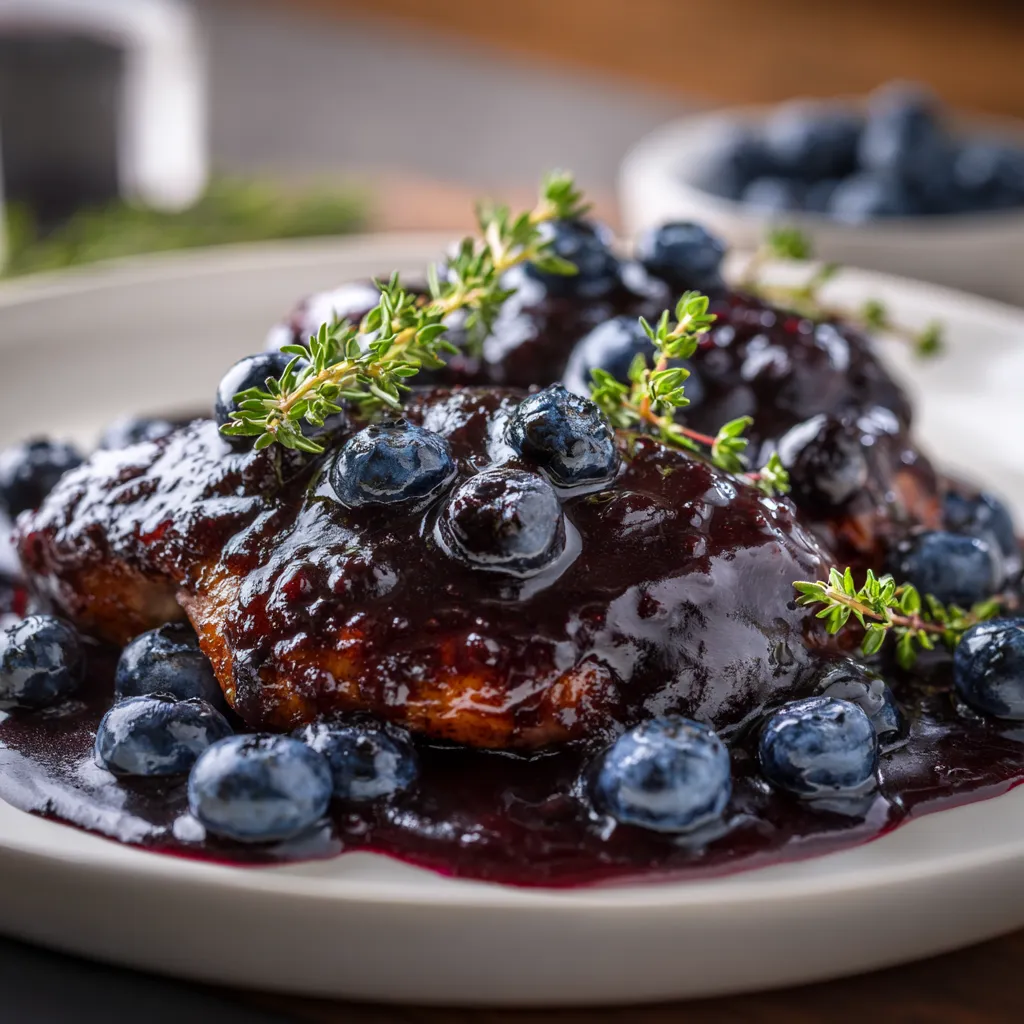 Blueberry Thyme Chicken That Feels Elegant, Savory, and Comforting 2 Blueberry Thyme Chicken