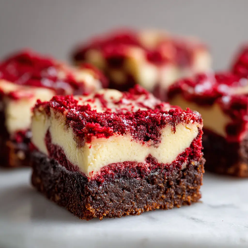 Red Velvet Cheesecake Brownies