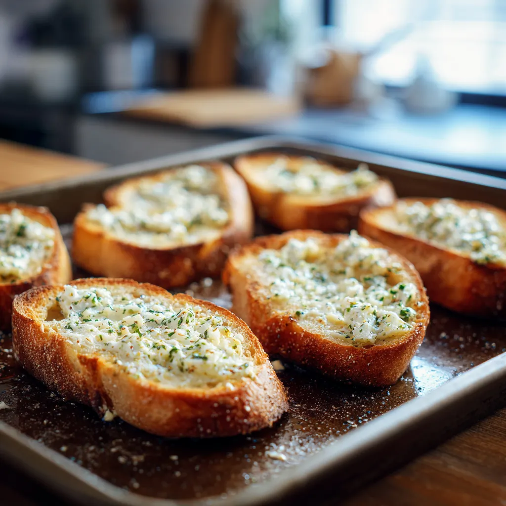 baking Chicken Alfredo Garlic Bread