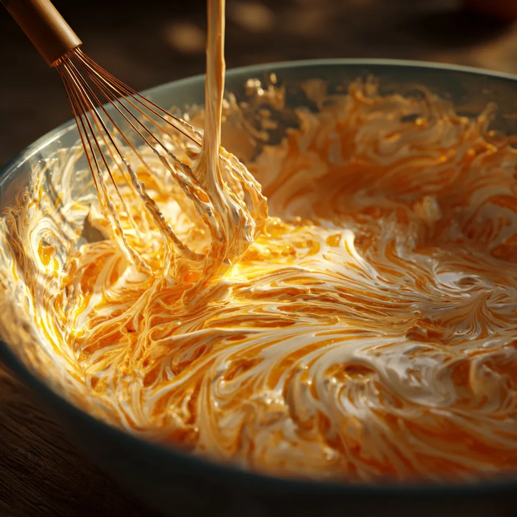 Orange Dream Salad That Feels Creamy, Bright, and Nostalgically Comforting 4 mixing cream