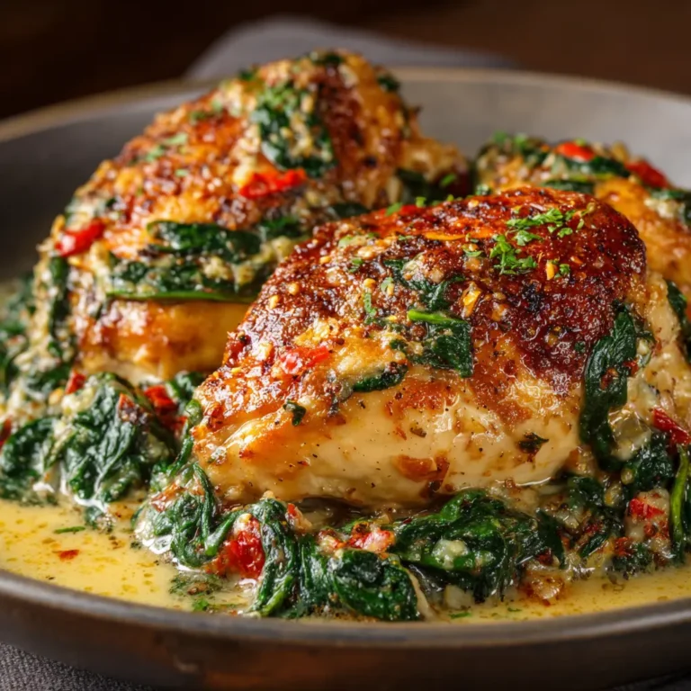 Crockpot Spinach Chicken