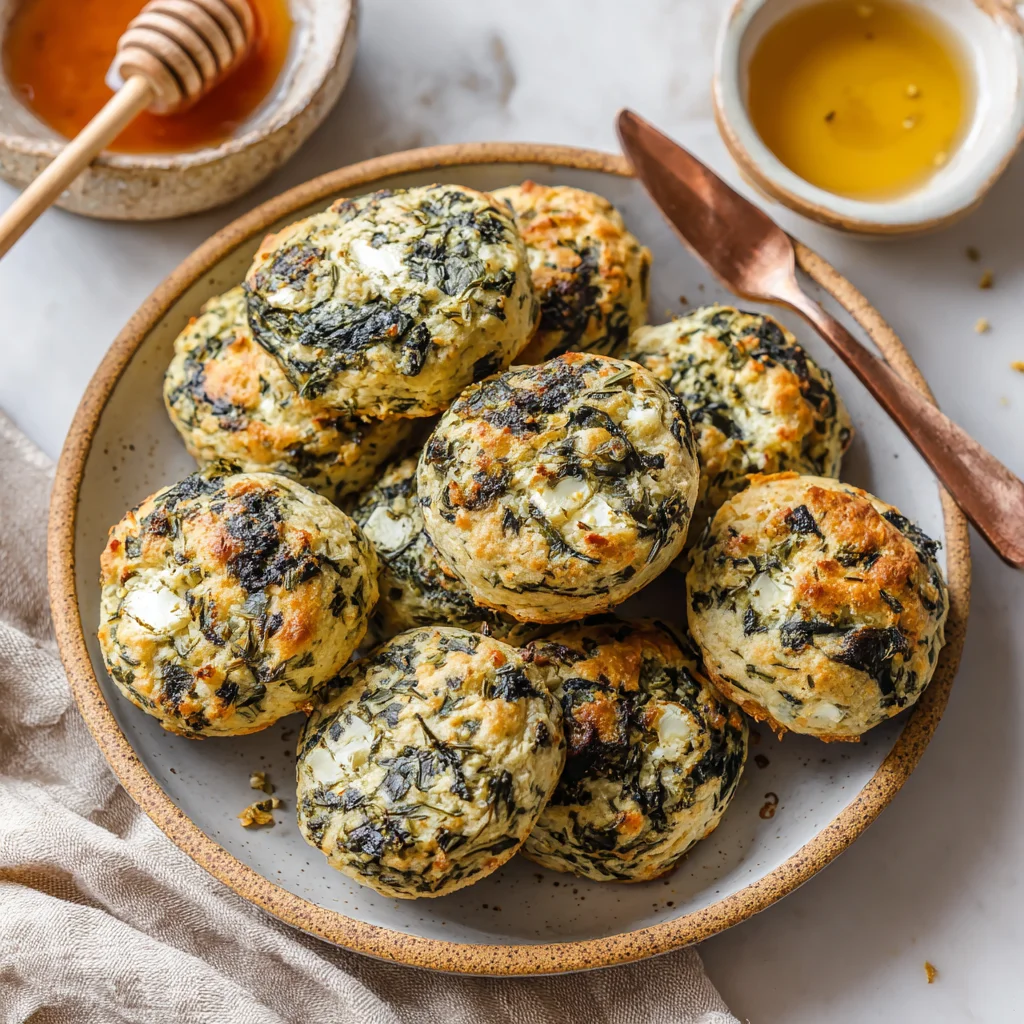 Spinach and Feta Spanakopita Cookies – Crispy, Savory, and Perfectly Snackable 6 Final serving Spinach and Feta Spanakopita Cookies