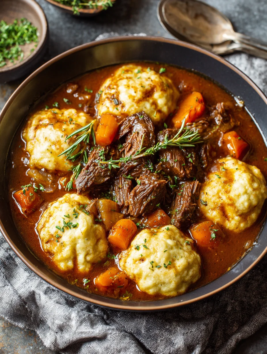 Beef Stew and Dumplings Recipe – Cozy, Hearty Comfort in Every Bite 5 Beef Stew and Dumplings