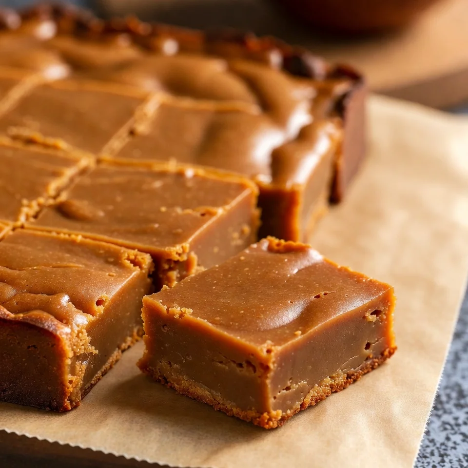 Brown Butter Fudge 5 Brown butter fudge cut into squares ready to serve