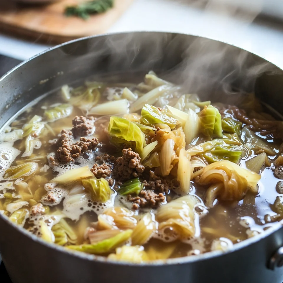 Cabbage Soup with Ground Beef Recipe