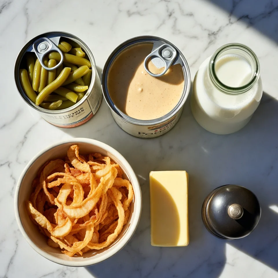 Canned Green Bean Casserole 2 Ingredients Canned Green Bean Casserole