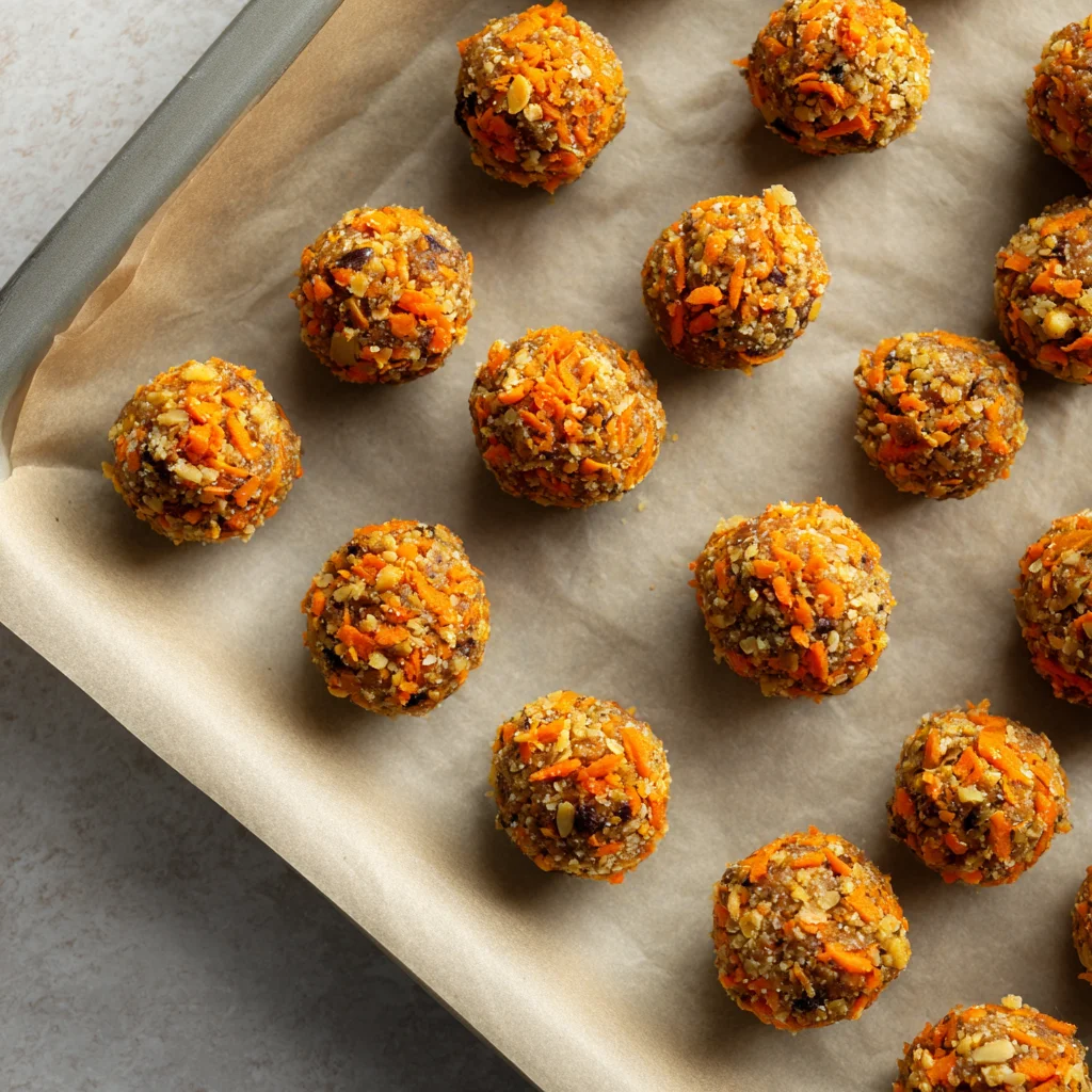 Carrot Cake Truffles 5 coating carrot cake truffles in white chocolate