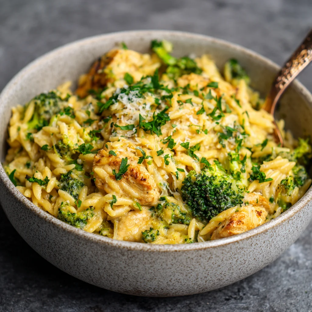 Cheesy Chicken Broccoli Orzo Recipes