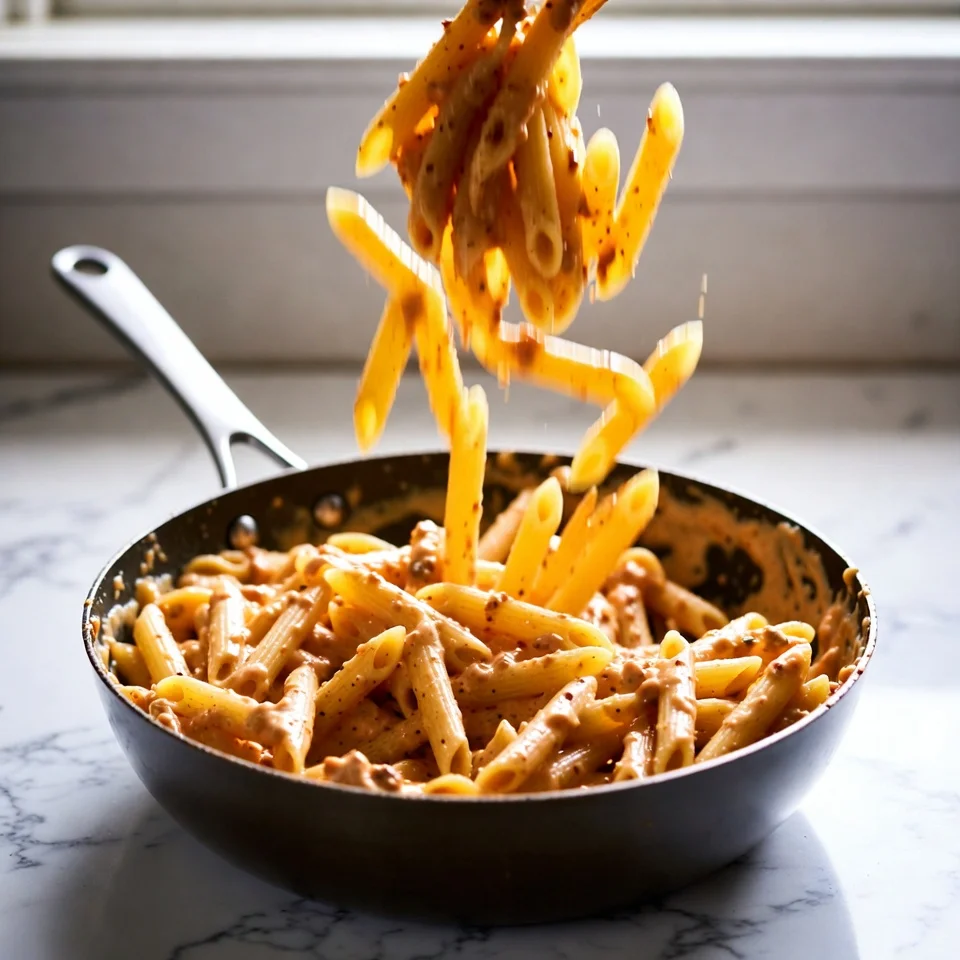 Cheesy Taco Pasta Recipe 5 Mixing pasta with cheesy taco sauce