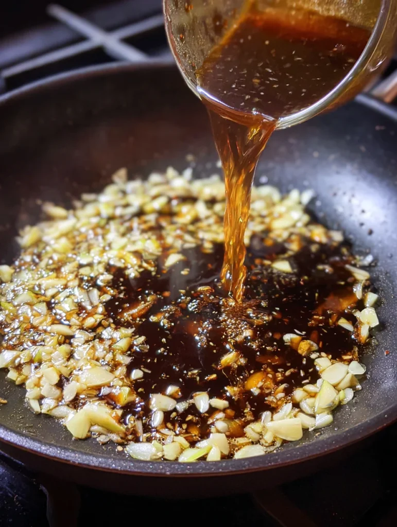 Stir frying Chinese eggplant for garlic sauce