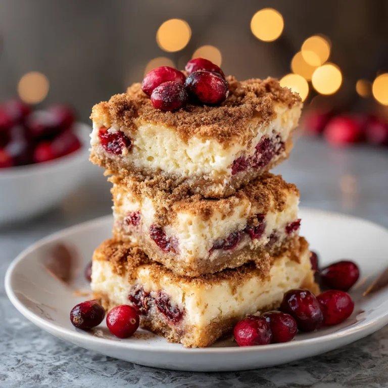 Cranberry Cinnamon Spiced Cheesecake Bars – Festive, Cozy, and Perfectly Balanced 10 Cranberry Cinnamon Spiced Cheesecake Bars