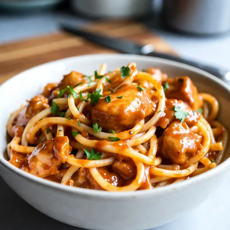 Creamy Honey BBQ Chicken Cheddar Pasta