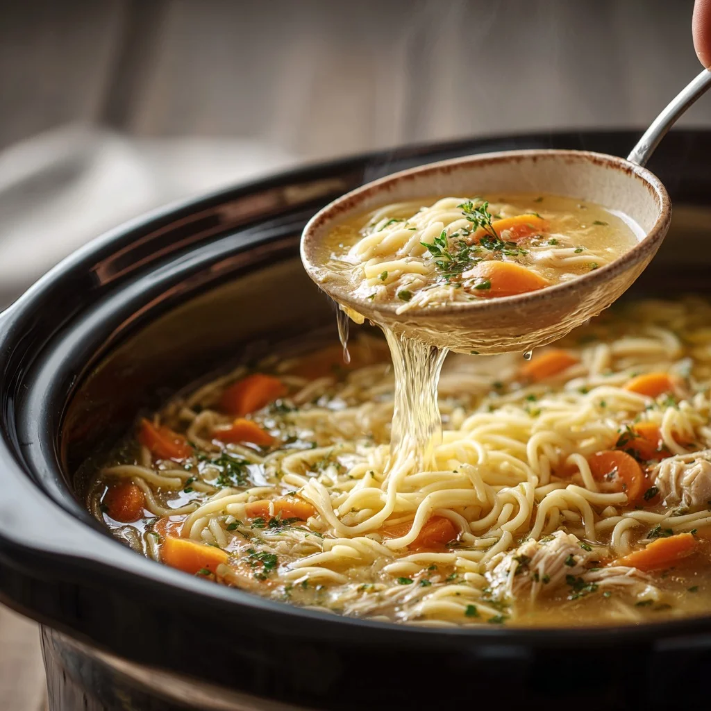 Crockpot Chicken Noodle Soup