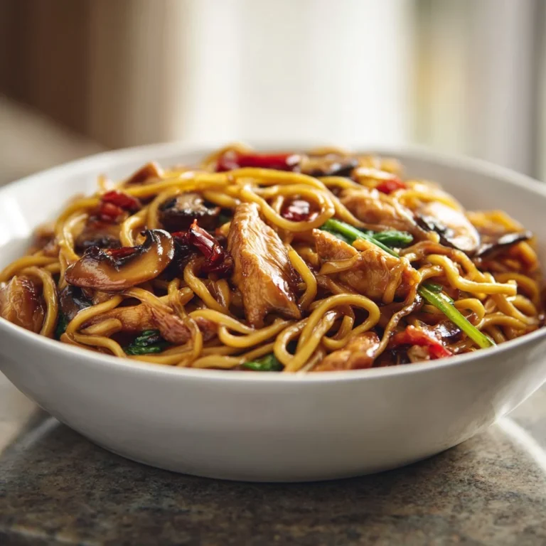 Delicious Chicken Lo Mein