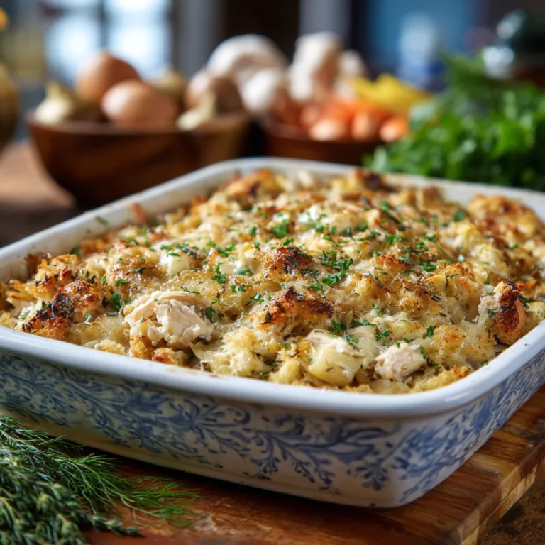 Dolly’s Chicken and Stuffing Casserole – Cozy, Comforting, and Made for Sharing 1 Dolly’s Chicken and Stuffing Casserole