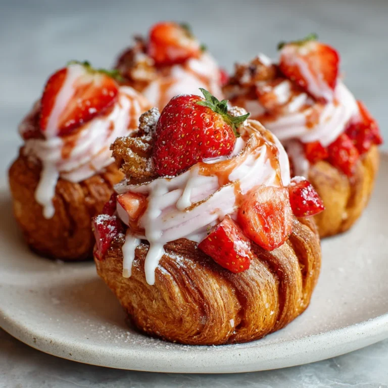 Easy Vegan Strawberry Cruffins 2 Easy Vegan Strawberry Cruffins
