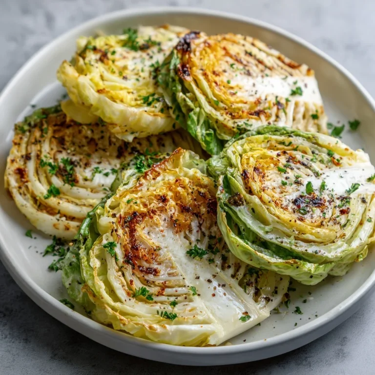 Garlic Butter Roasted Cabbage Steaks 6 Garlic Butter Roasted Cabbage Steaks –