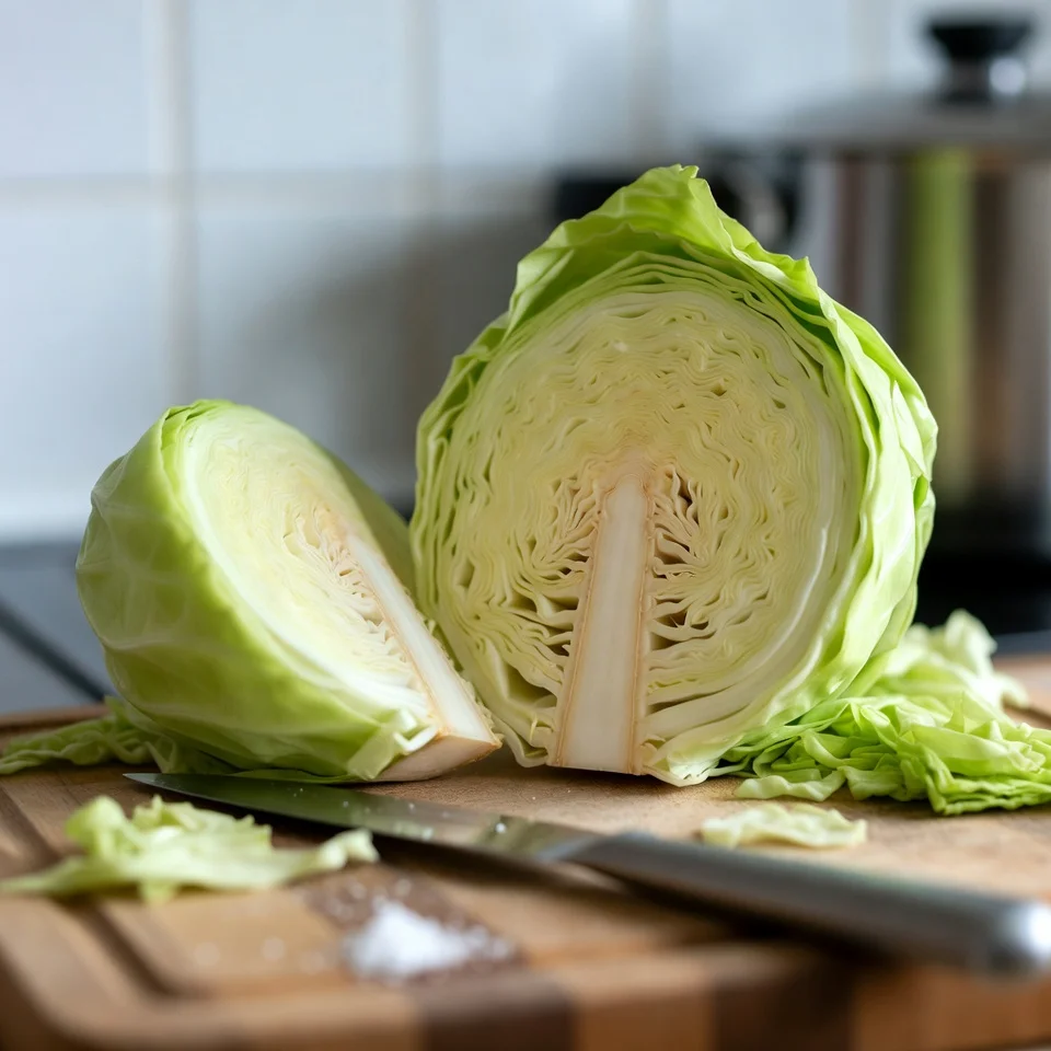 Garlic Butter Roasted Cabbage Steaks –