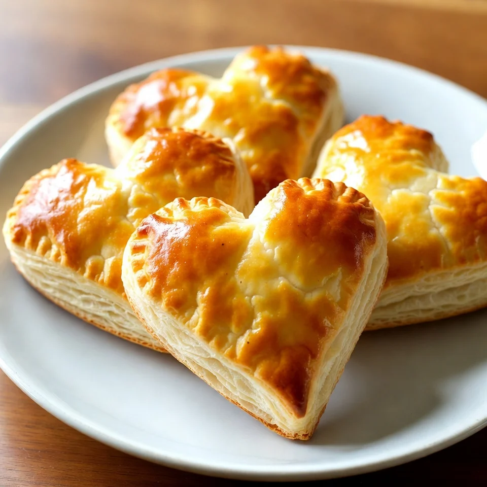 heart shaped hand pies valentines day