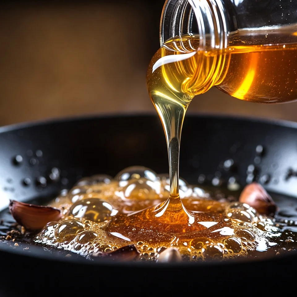 put honey in garlic sauce 