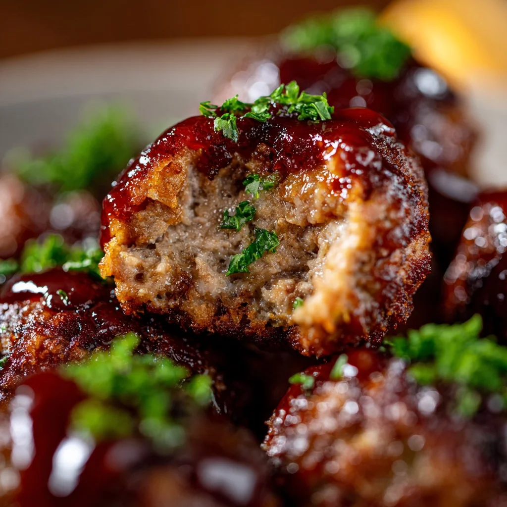 Korean BBQ Meatballs with Spicy Mayo Dip 5 Korean BBQ Meatballs with Spicy Mayo Dip final serving