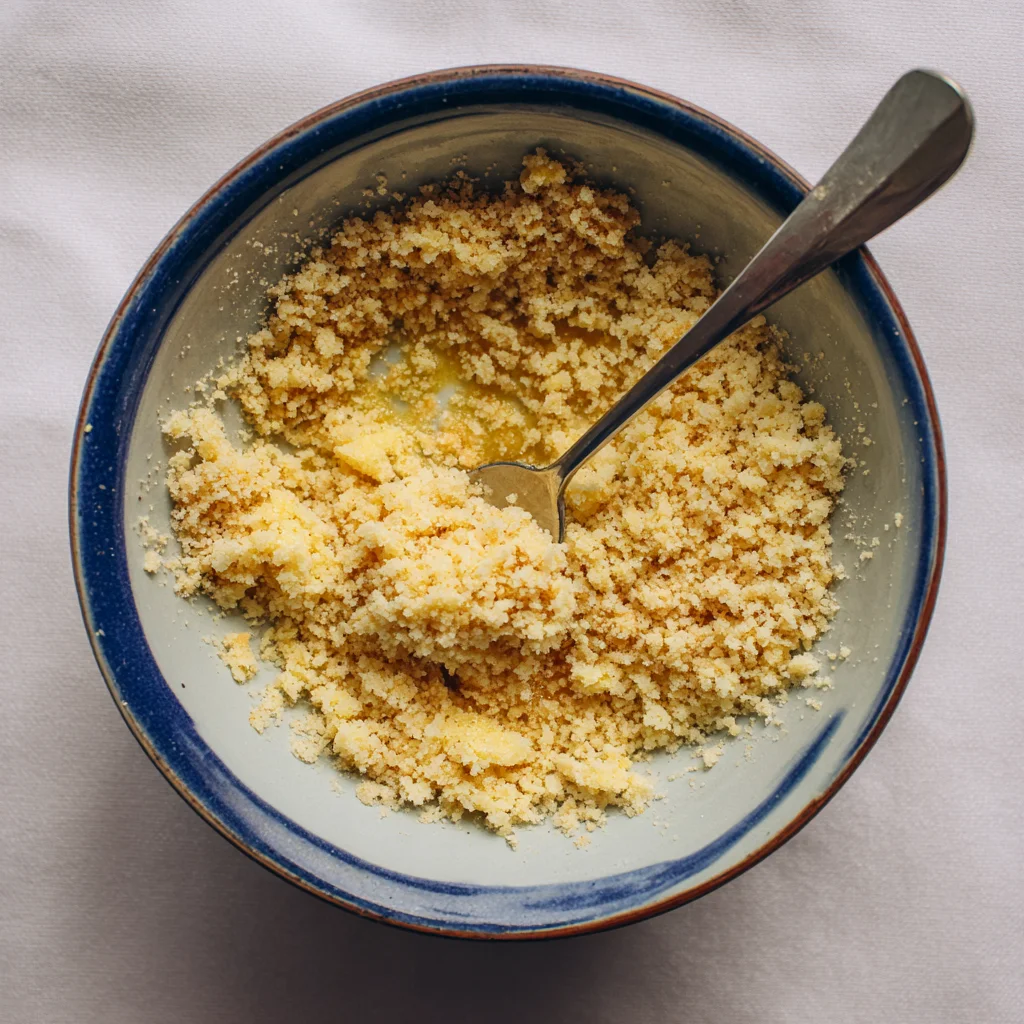 Lighter No Bake Lemon Cheesecake Bars – Fresh, Creamy, and Effortlessly Bright 3 crushed cookies with melted butter