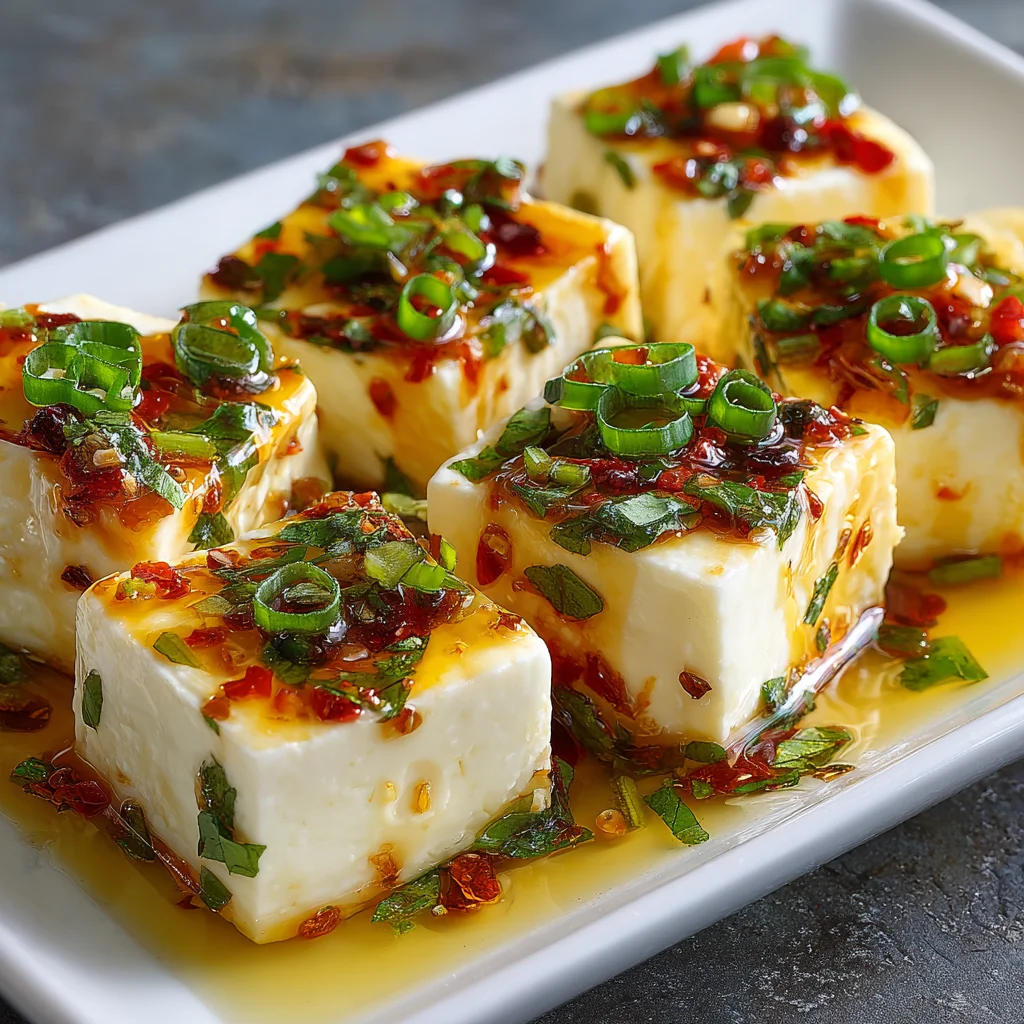 Easy marinated cheese appetizer with salami and green olives ready to serve