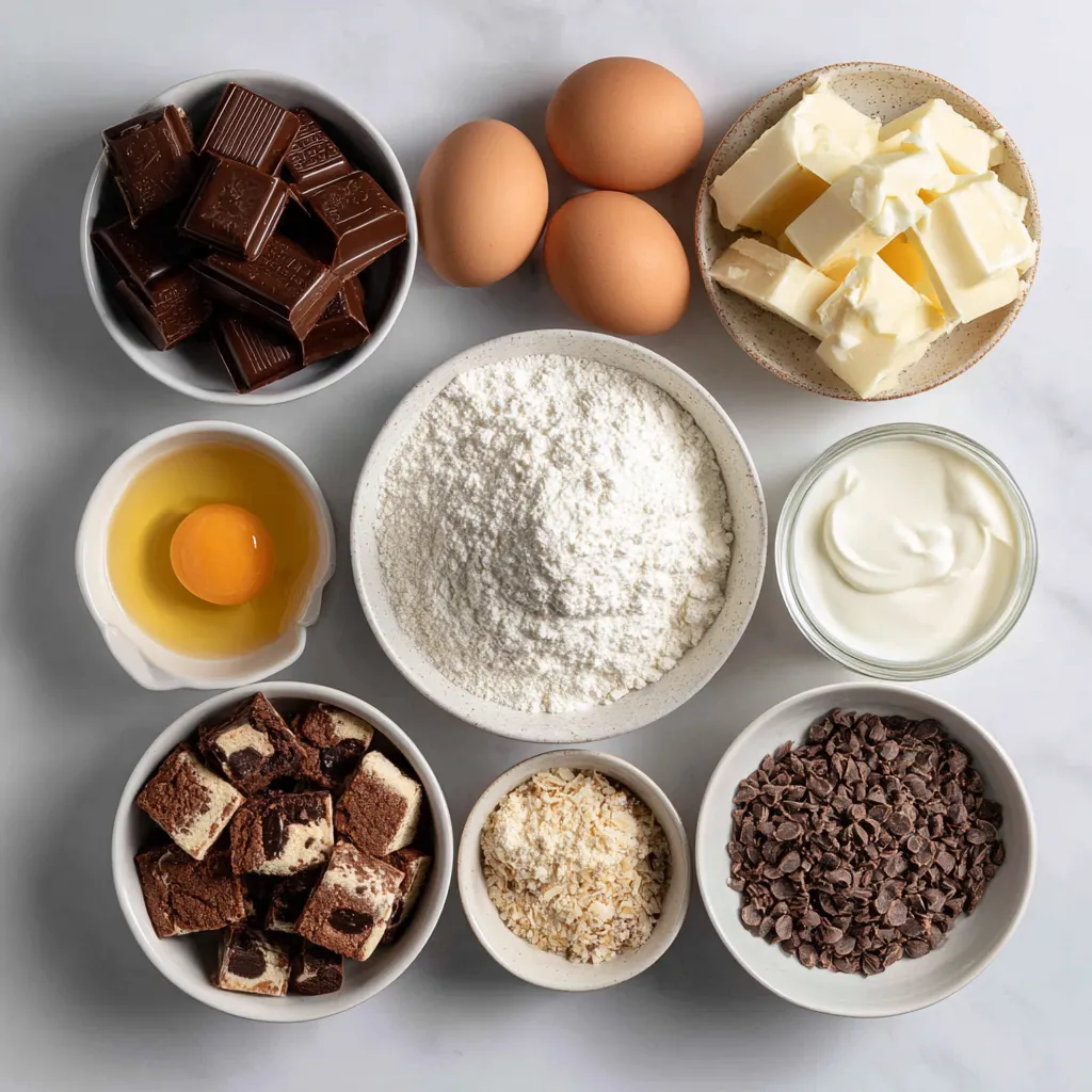 ingredients for Milky Way Cookies