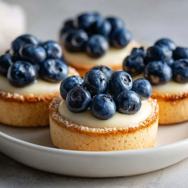 Mini Lemon Blueberry Cream Tarts – Bright, Creamy, and Perfectly Bite-Sized 2 Mini Lemon Blueberry Cream Tarts