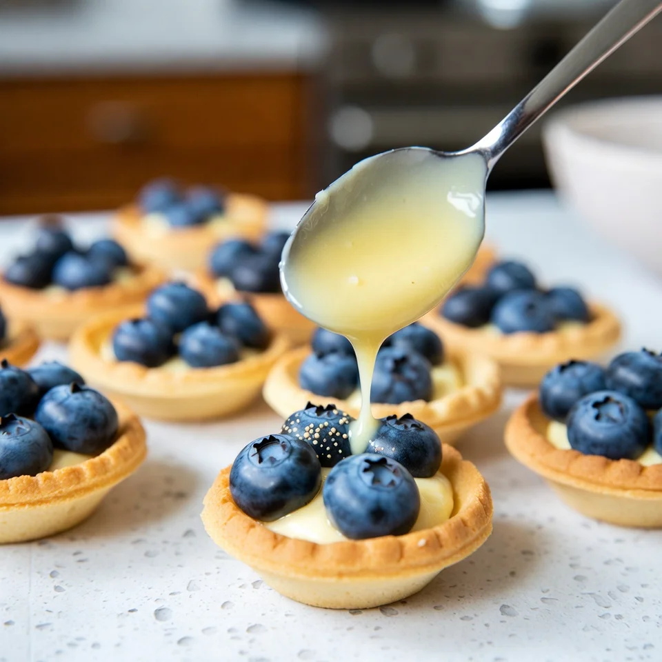 Roll out dough, press into mini tart pan