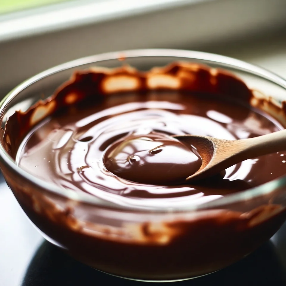 melted chocolate in bowl