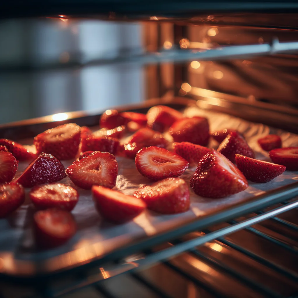 Oven Dried Strawberries – Sweet, Chewy, and Naturally Delicious 4 Oven Dried Strawberries