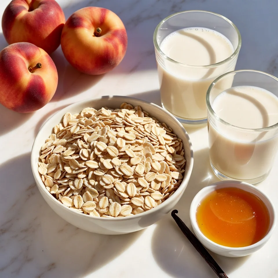 Ingredients used in Peach Overnight Oats
