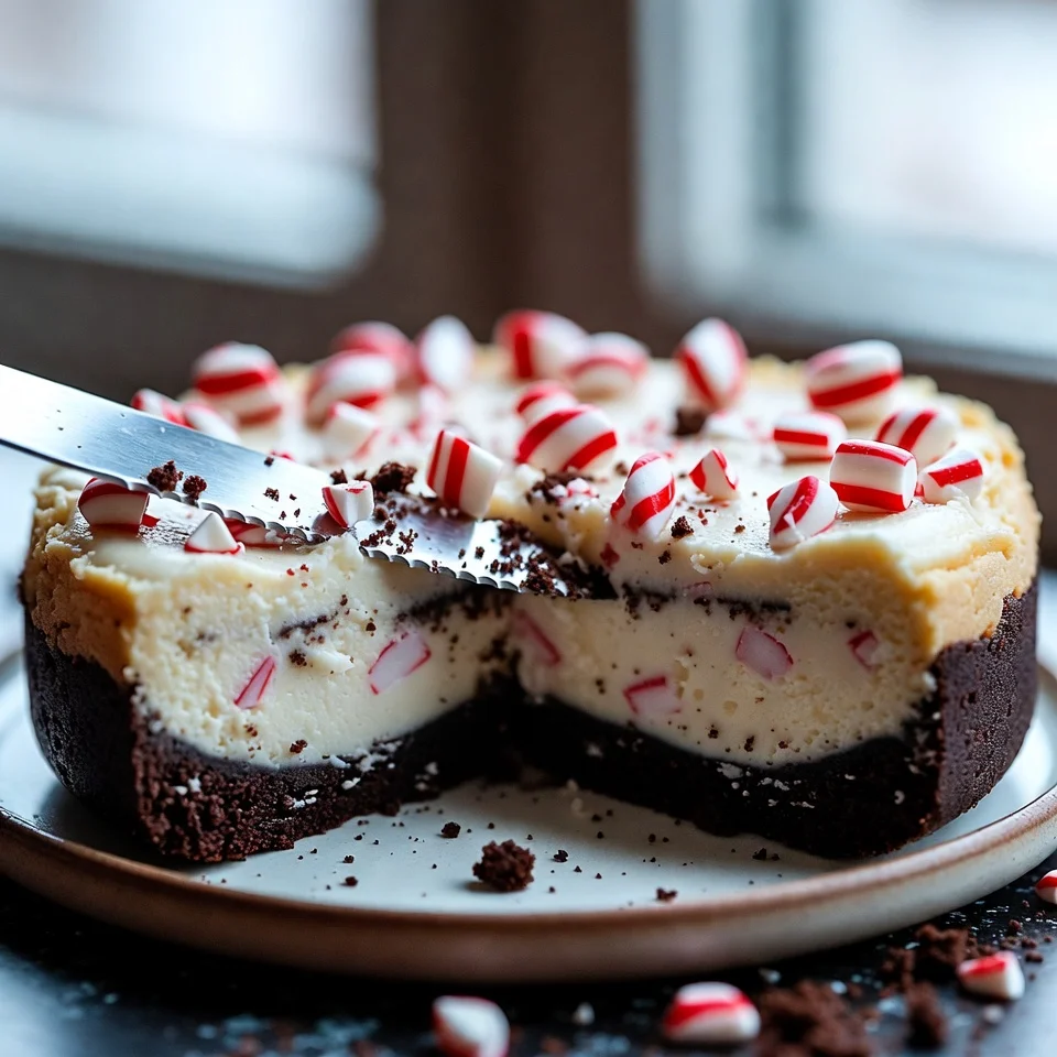 Peppermint Oreo Cheesecake