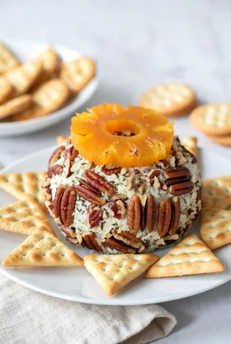 Pineapple and Pecan Cheese Ball – Sweet, Creamy, and Perfect for Any Gathering 6 Pineapple and Pecan Cheese Ball