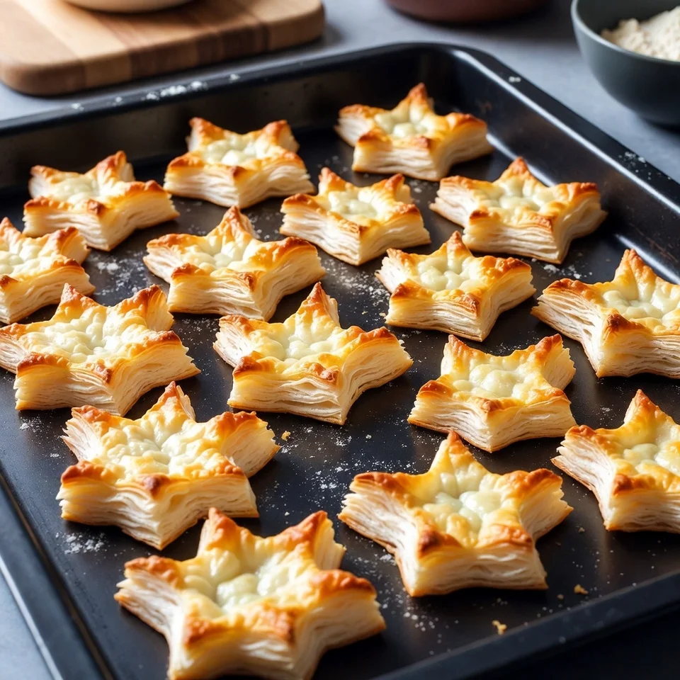Puff Pastry Stars with Salmon 5 Fill and Assemble Puff Pastry Stars with Salmon