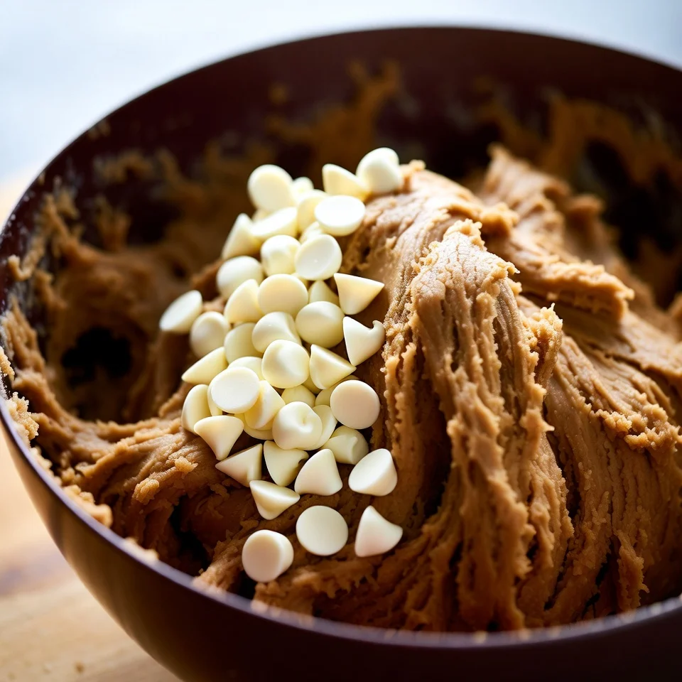 Healthy Pumpkin White Chocolate Chip Cookies 3 pumpkin white chocolate chip cookies healthy batter mixing