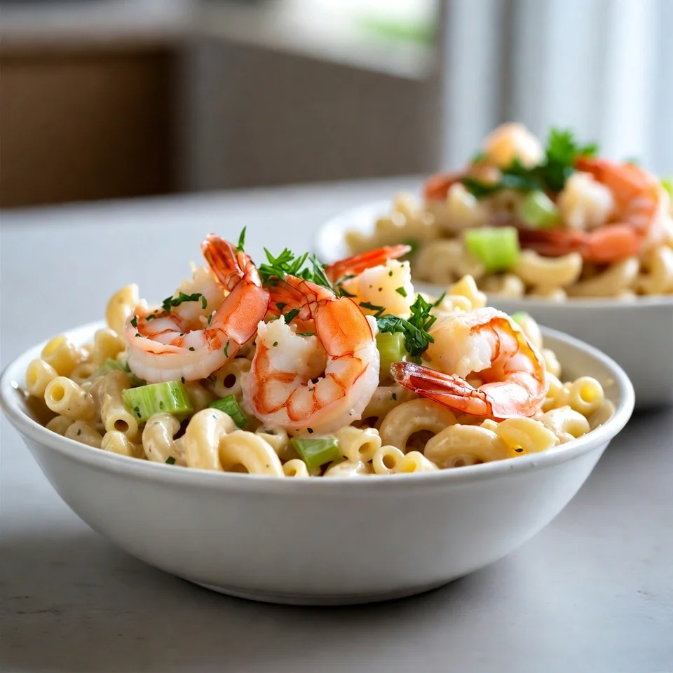 final serving Shrimp Macaroni Salad Recipe