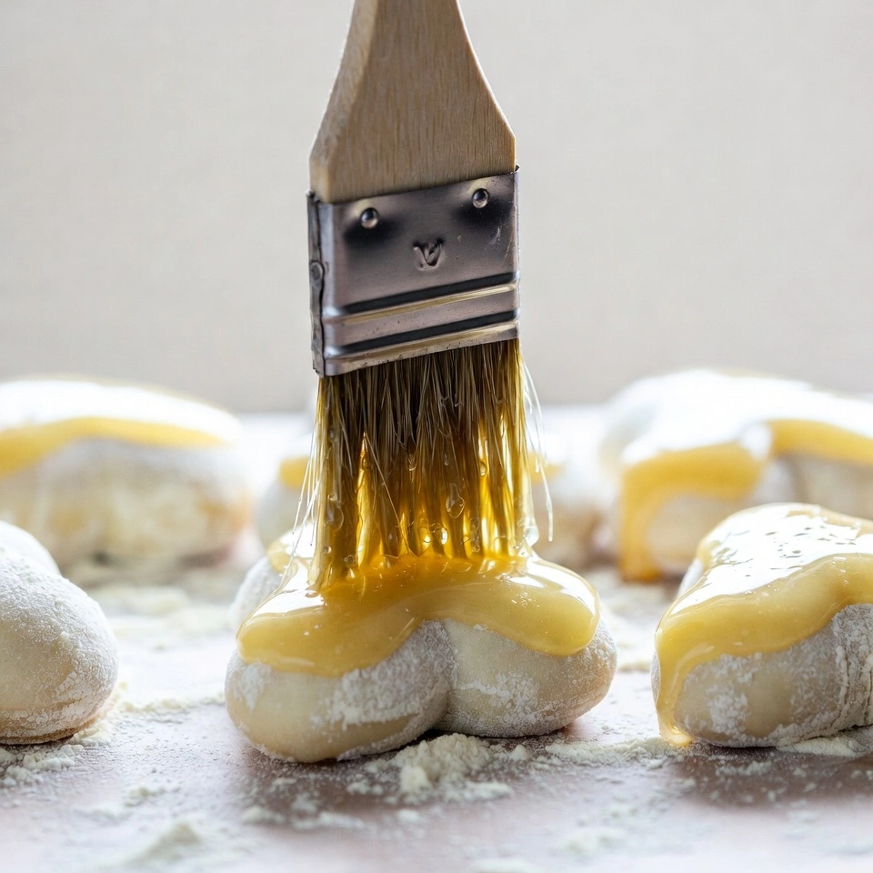 Strawberry Nutella Puff Pastry Hearts 5 greesing the puff pastry