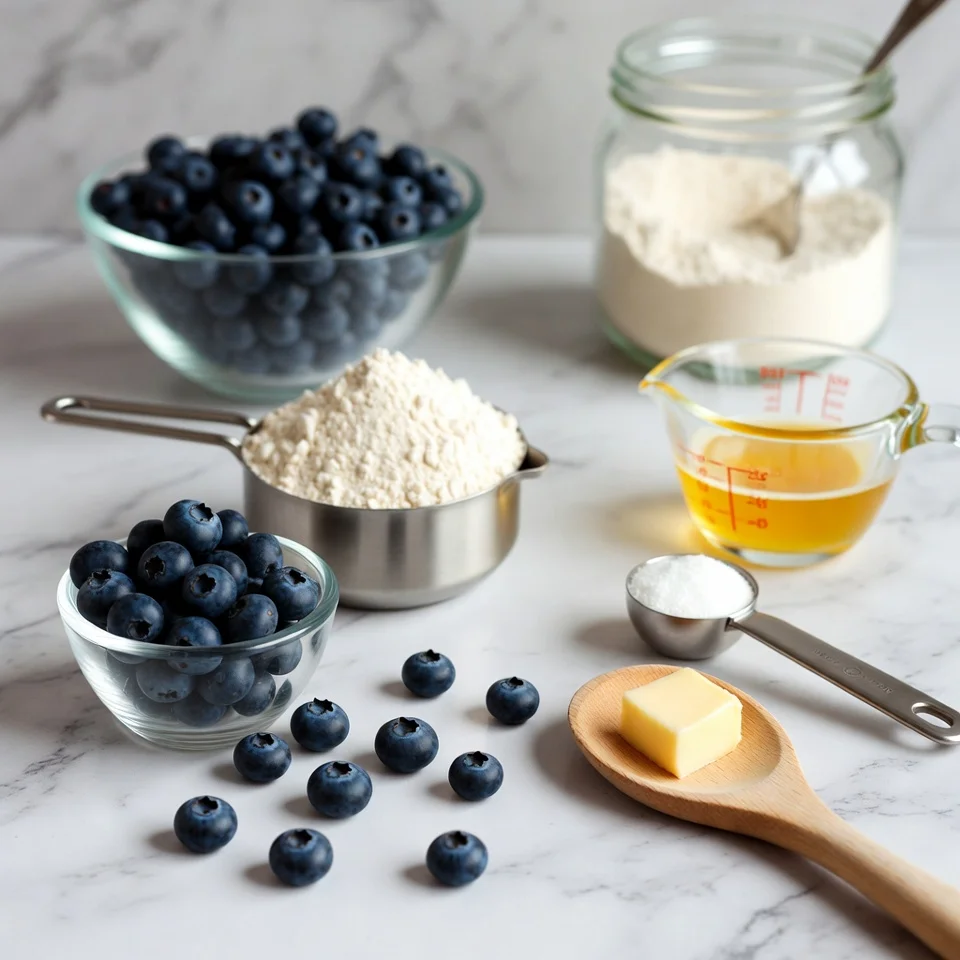 ingredients used in Sweet Blueberry Biscuits