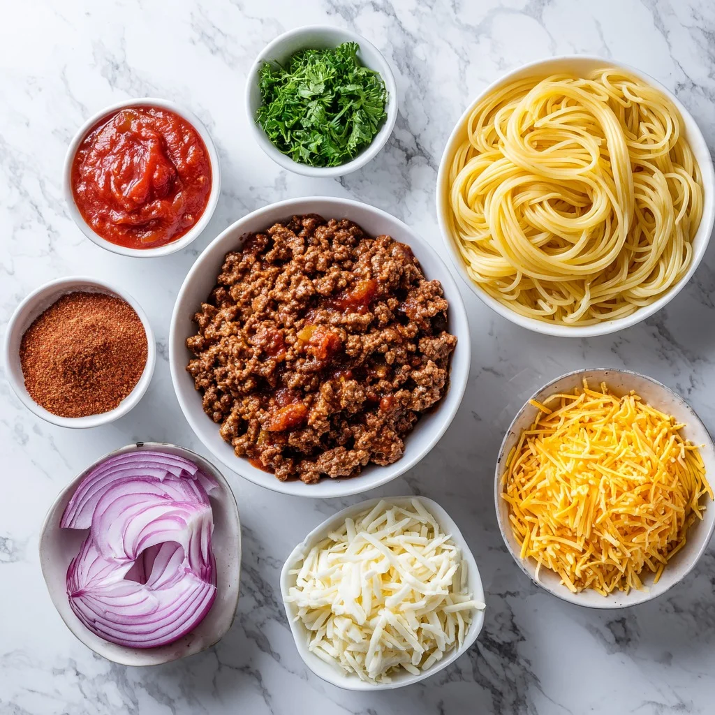 ingredinets Taco Spaghetti Recipes