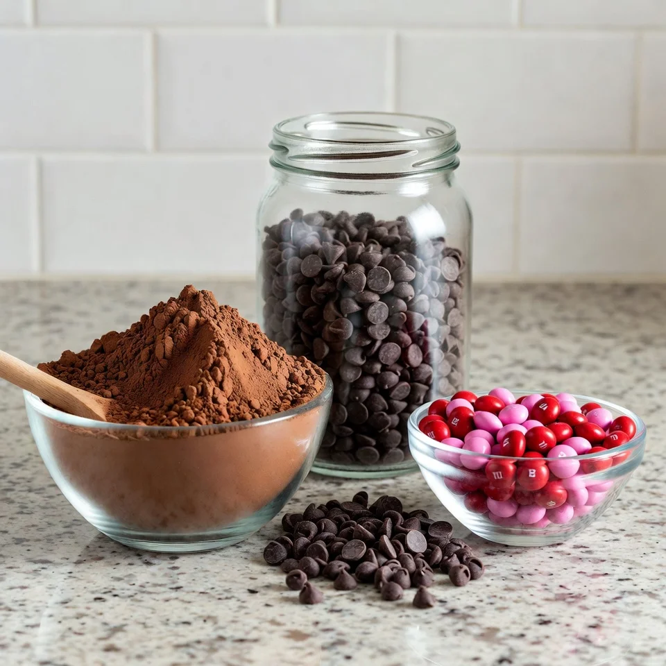 Valentines M&M’s Brownies