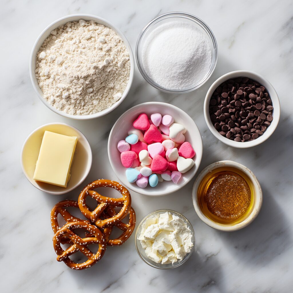 Kitchen Sink Cookies Valentine’s Recipe 3 ingredients of Kitchen Sink Cookies Valentine’s Recipe