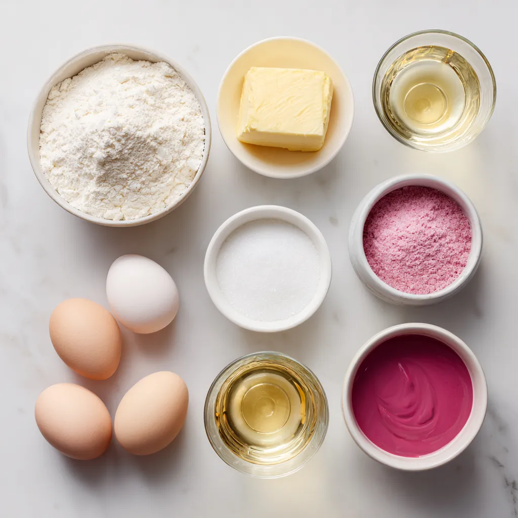 Pink Champagne Cake Valentine’s Dessert 3 ingredients for Pink Champagne Cake Valentine’s Dessert