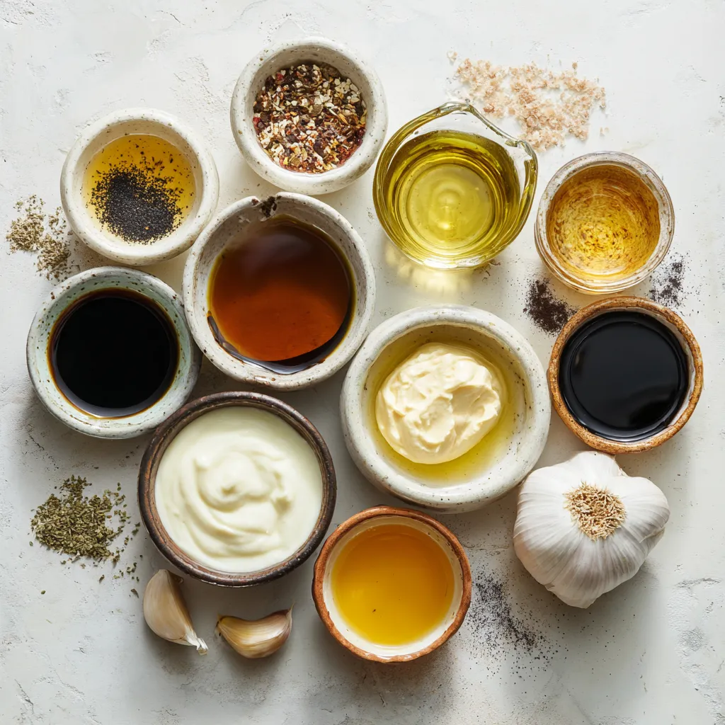 Creamy Balsamic Dressing ingredients
