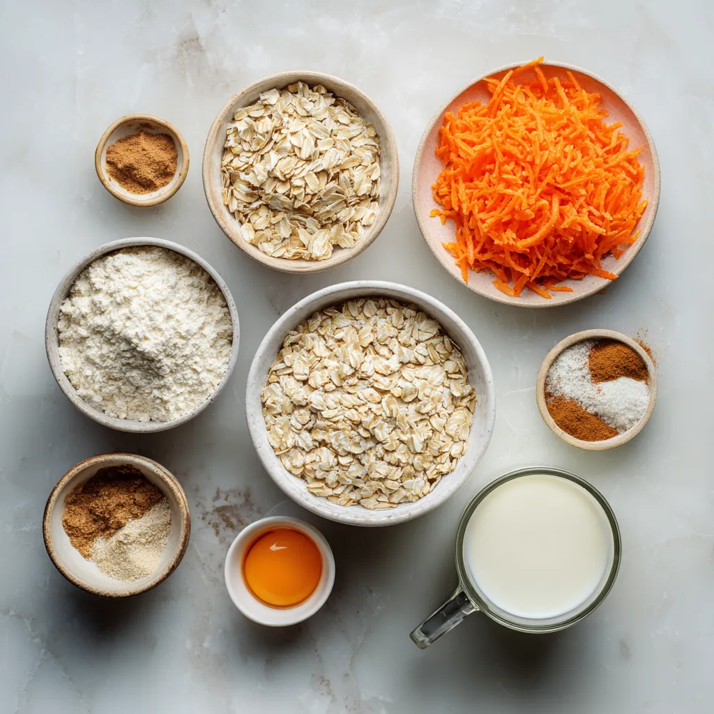 ingredients of Carrot Cake Overnight Oats