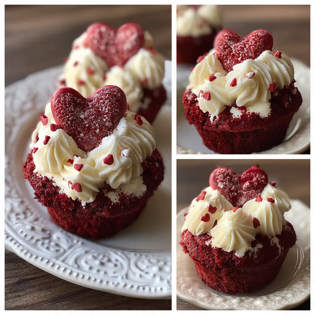 Red Velvet Cream Cheese Muffins Valentine’s Day 2 Red Velvet Cream Cheese Muffins Valentine’s Day
