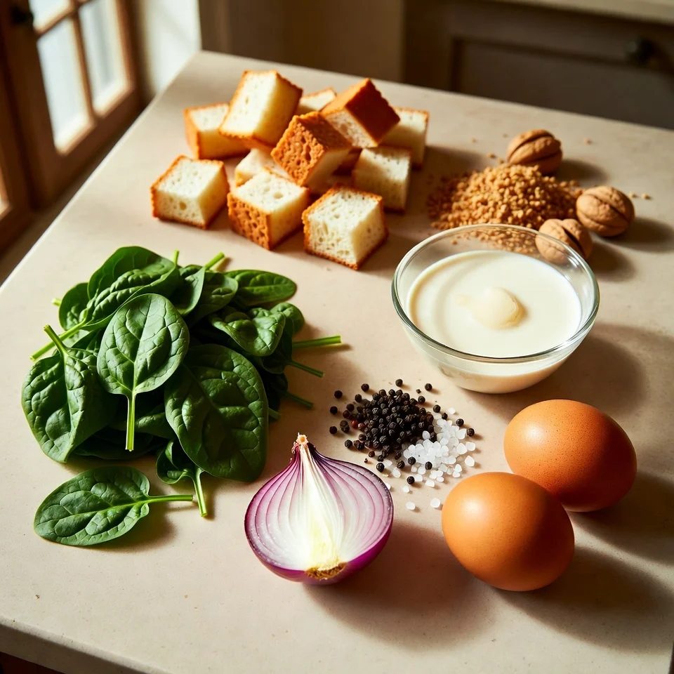 Walnuss Spinatknödel Neuer Recipe 2 ingredients used in Walnuss Spinatknödel Neuer