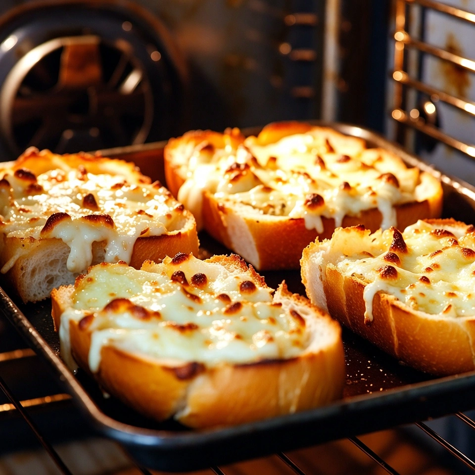 Hasselback Cheesy Garlic Bread 5 baking the Hasselback Cheesy Garlic Bread