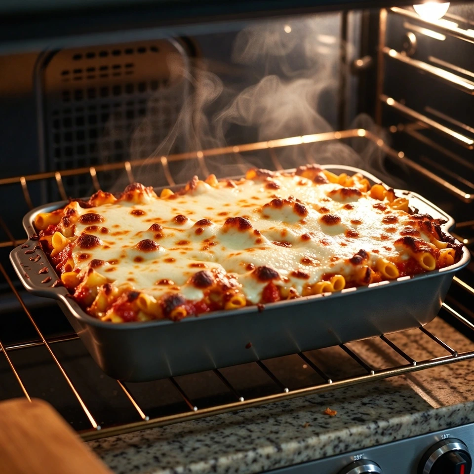 baking TikTok Pizza Pasta Casserole